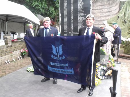 Last look at unit flag before it relocates to the  UK